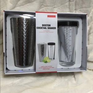 Hammered Iridescent Stainless Steel Shaker set